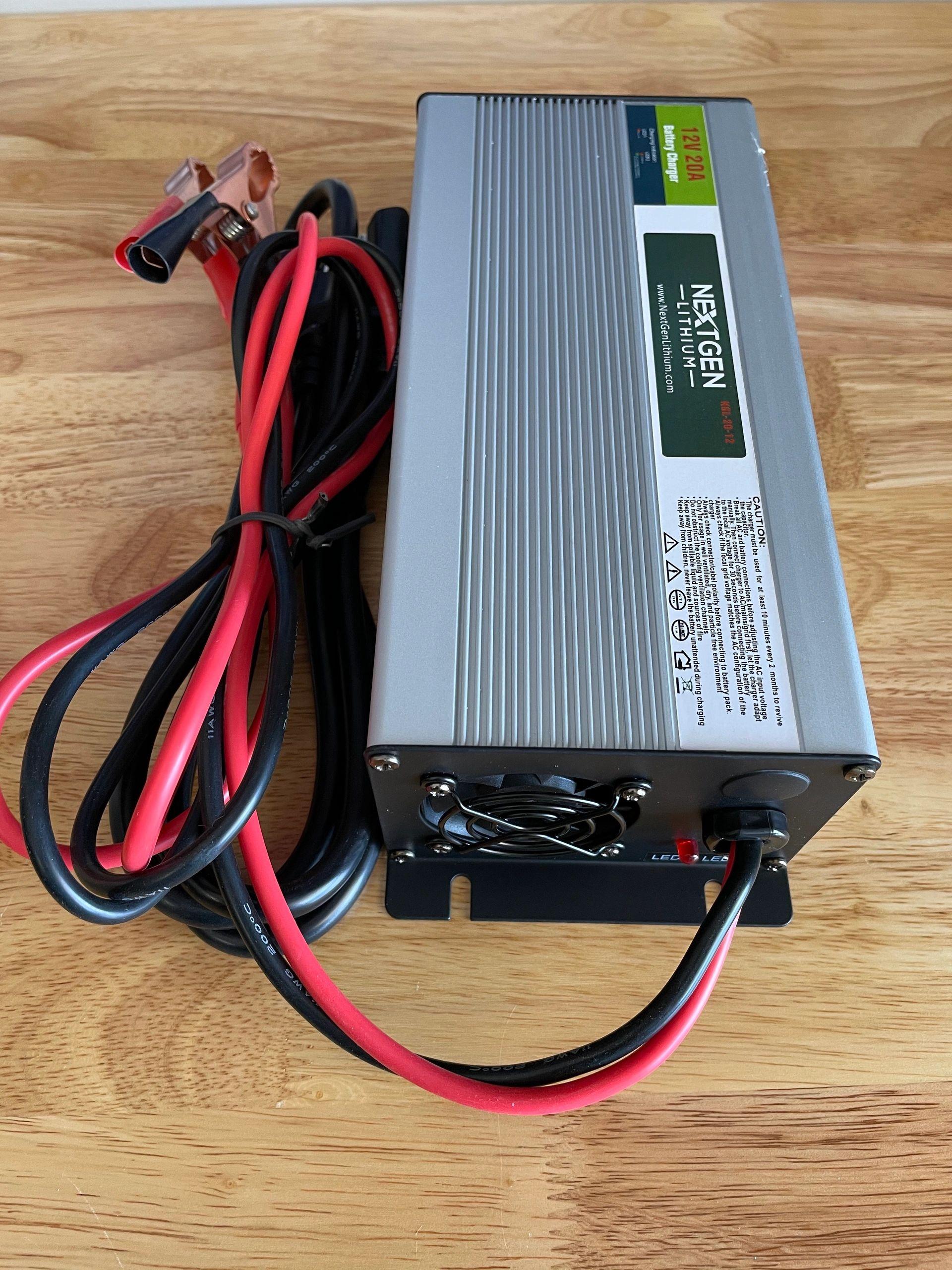 Next Gen Lithium Life PO4 12V 20A Lithium Battery Charger
