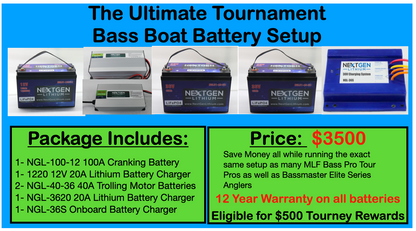 Next Gen Lithium Ultimate Bass Boat Battery Setup