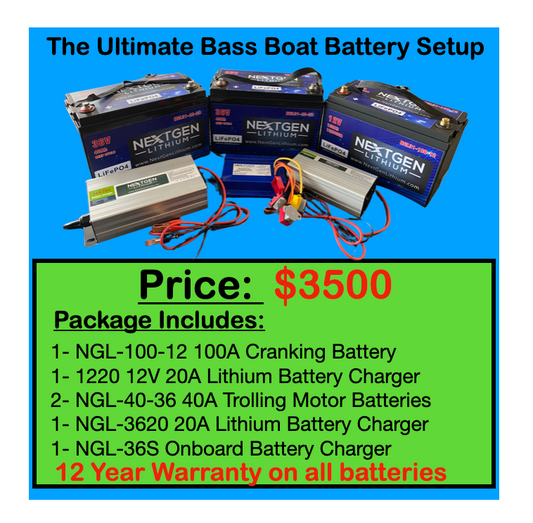 Batterie Lithium 12 Volts 60 Ah - Bass Boat Center