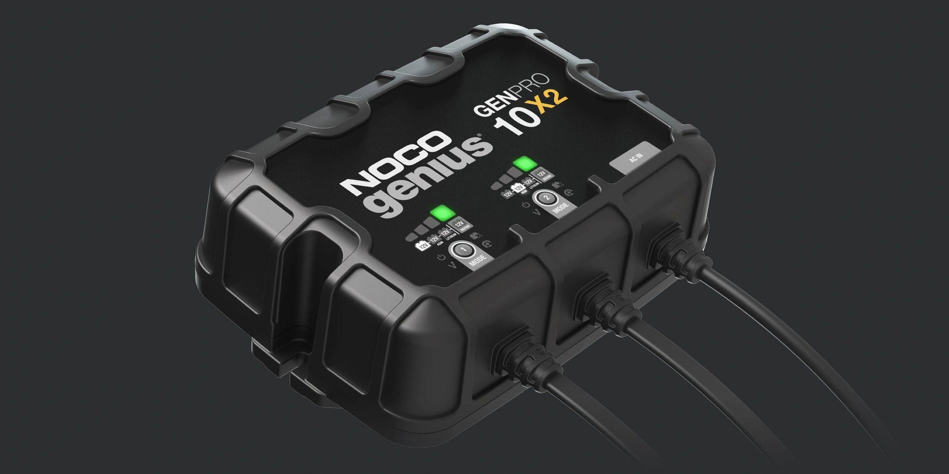 NOCO Genius PRO 2 Bank 20A On Board Charger - with Lithium battery setting  – Next Gen Lithium