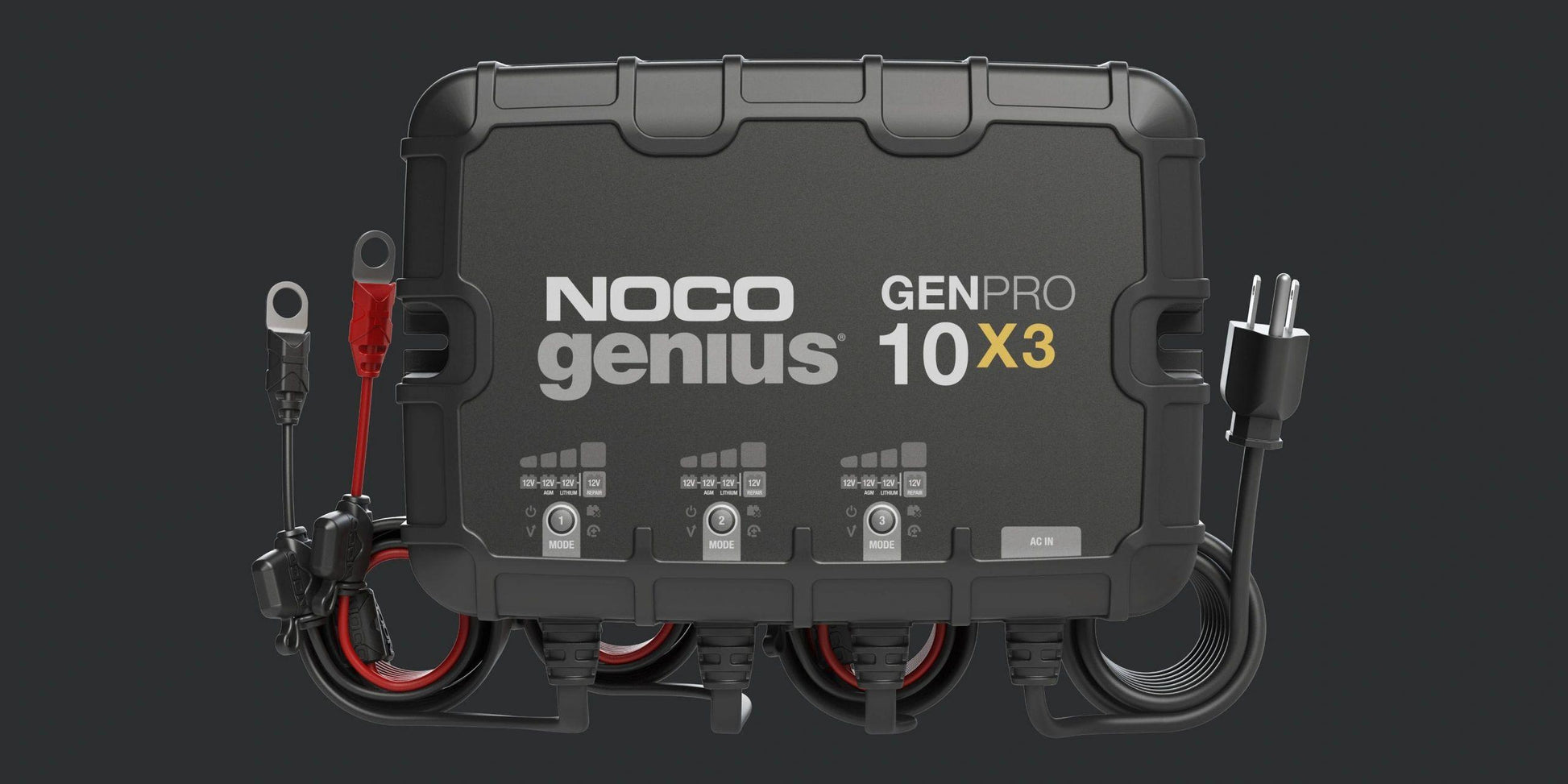 NOCO Genius PRO 3 Bank 30A On Board Charger - with Lithium battery